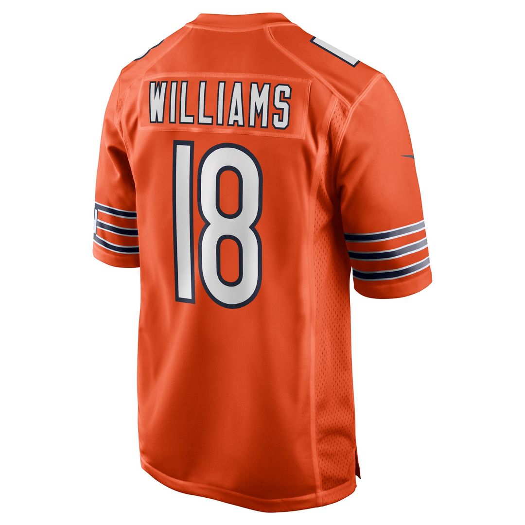 Chicago Bears Caleb Williams Nike Orange Alternate Player Game Jersey