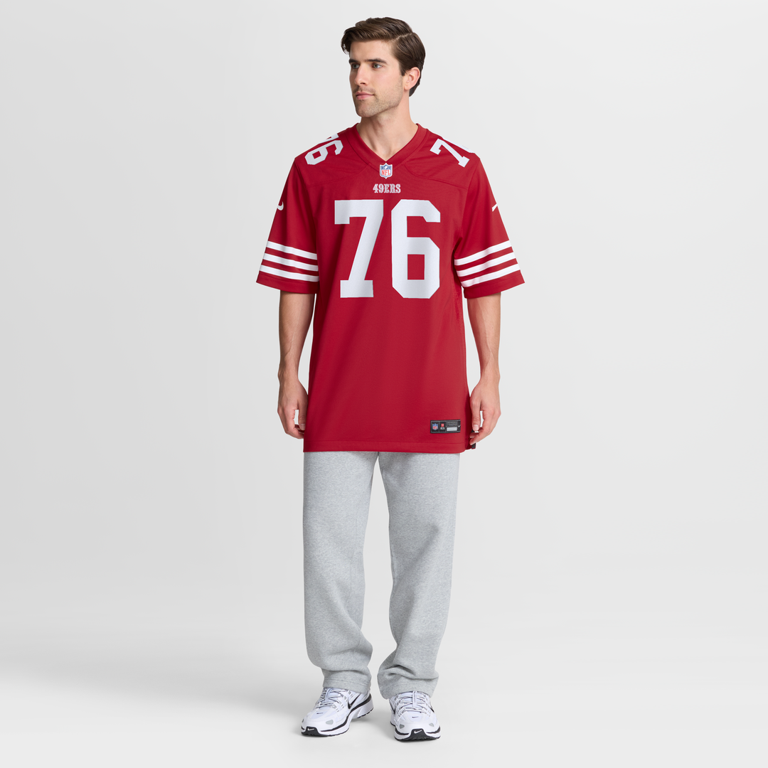 San Francisco 49ers Vederian Lowe Nike Scarlet Team Game Jersey