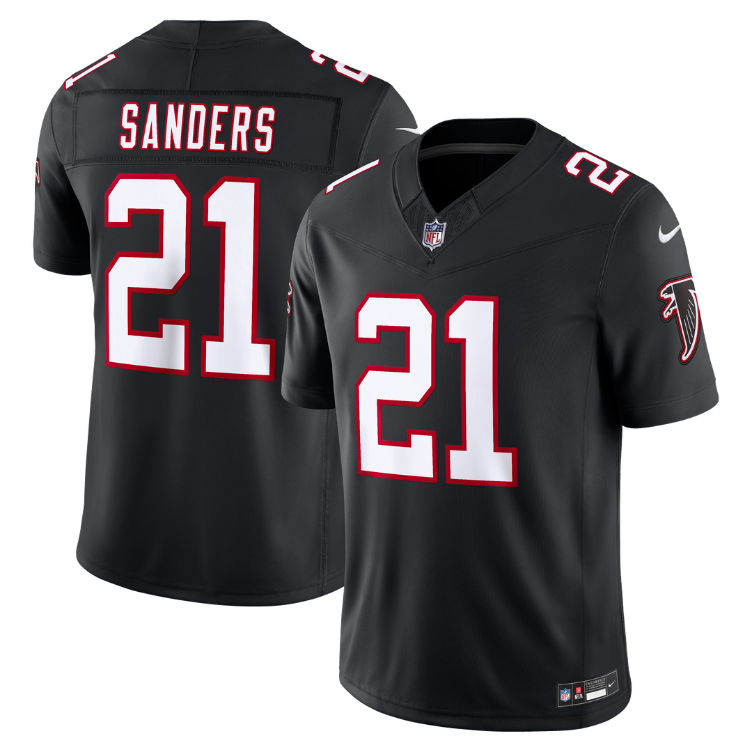 Atlanta Falcons Deion Sanders Nike Black Alternate Throwback Vapor F.U.S.E. Stitched Retired Limited Jersey