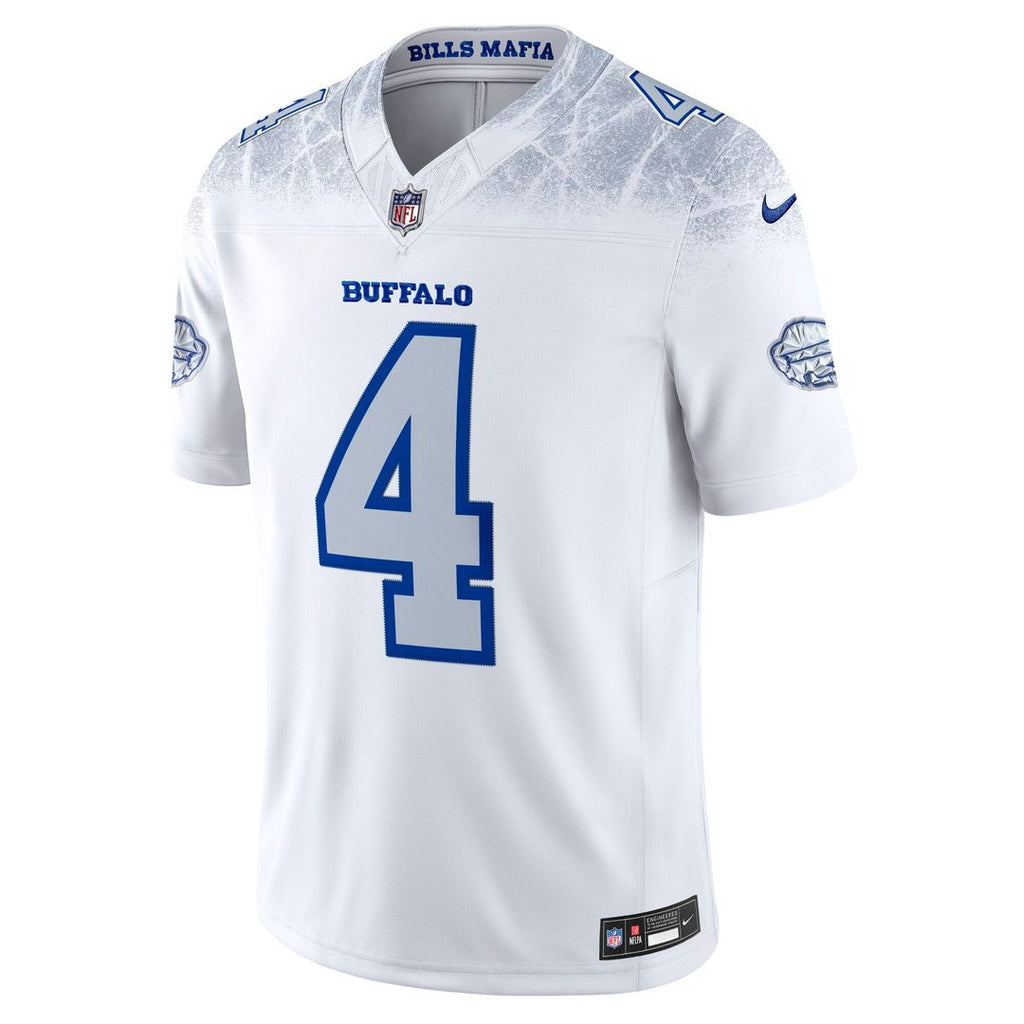 Buffalo Bills James Cook III Nike White Rivalries Collection Stitched Limited Jersey