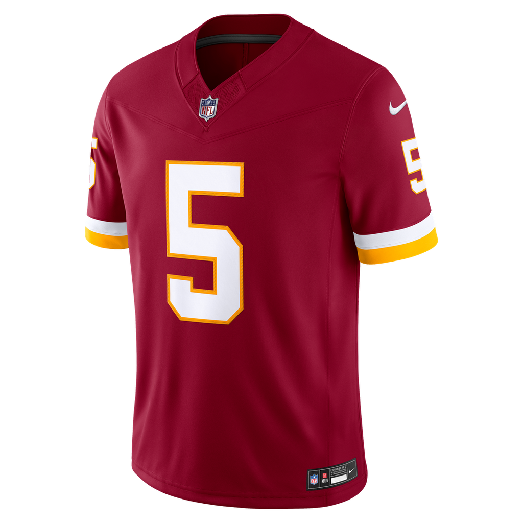 Washington Commanders Jayden Daniels Nike White Vapor F.U.S.E. Stitched Limited Jersey