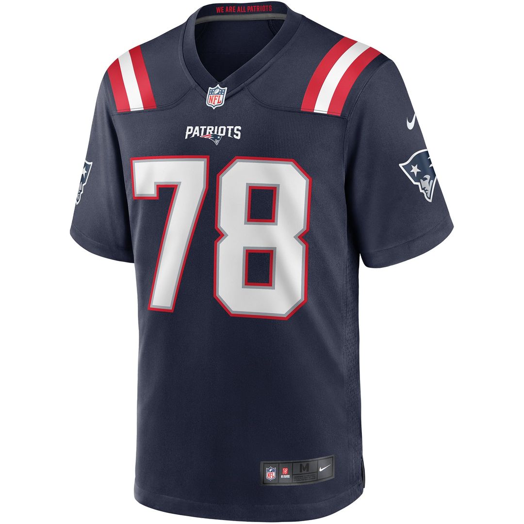New England Patriots Bruce Armstrong Nike Navy Game Retired Player Jersey