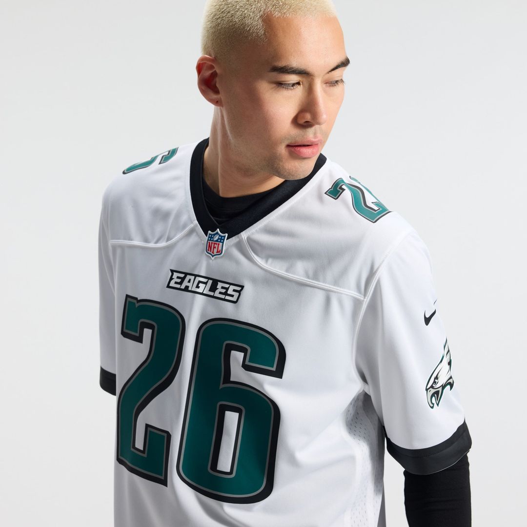 Philadelphia Eagles Saquon Barkley Nike Black Alternate Game Jersey