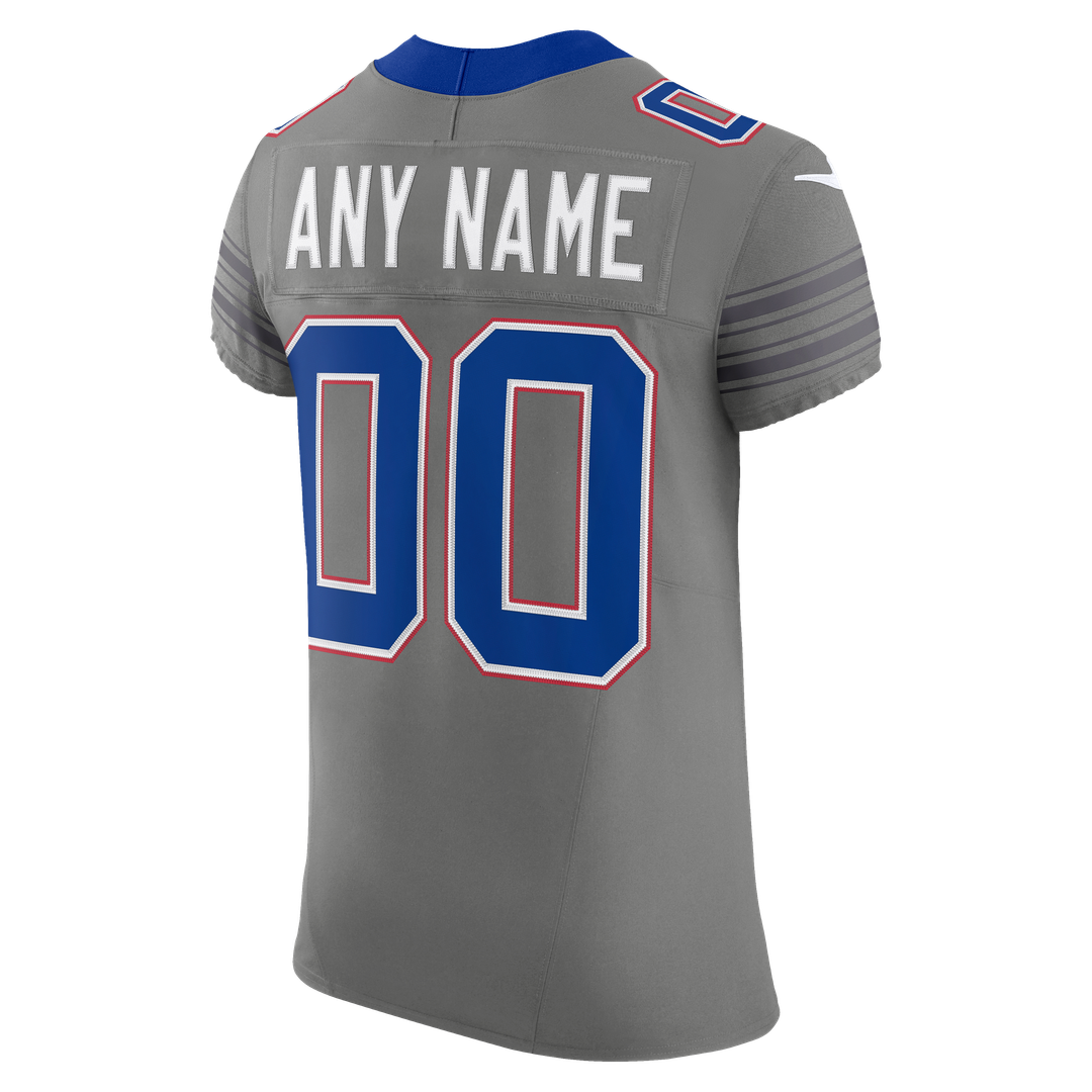 Buffalo Bills Nike Gray Nickel City Vapor F.U.S.E. Custom Elite Jersey