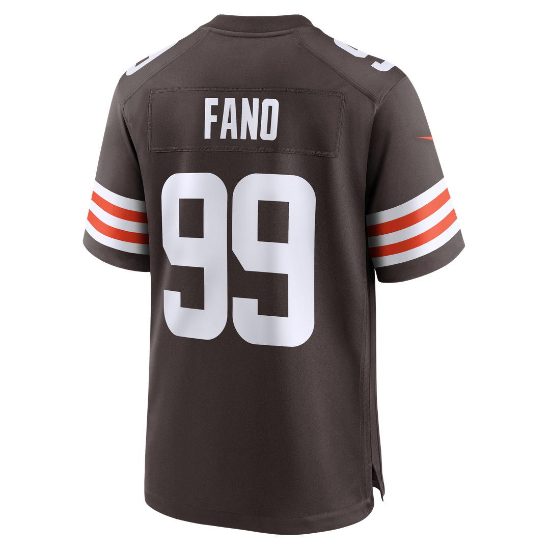 Cleveland Browns Logan Fano Nike Brown Team Game Jersey