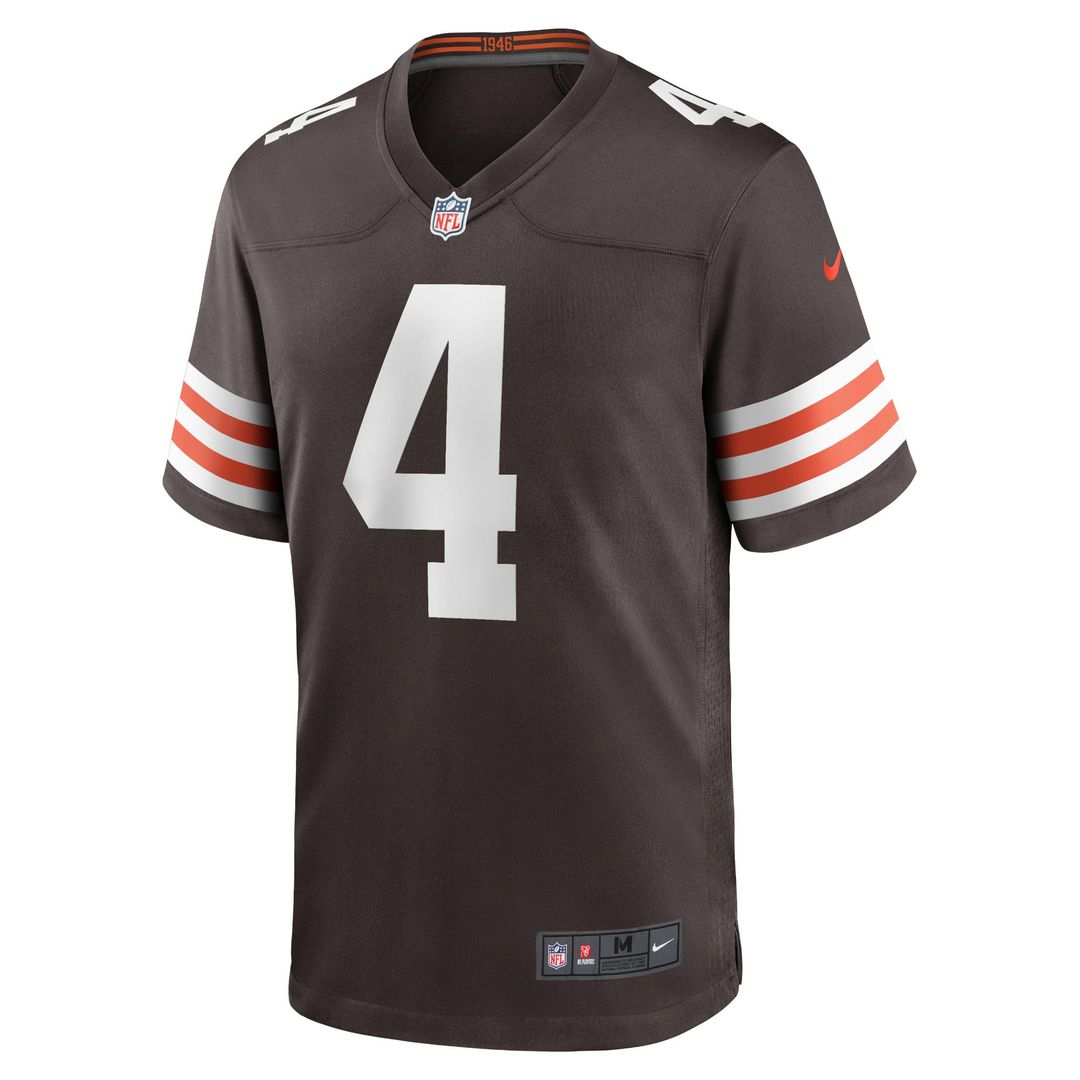 Cleveland Browns Deshaun Watson Nike Brown Game Jersey