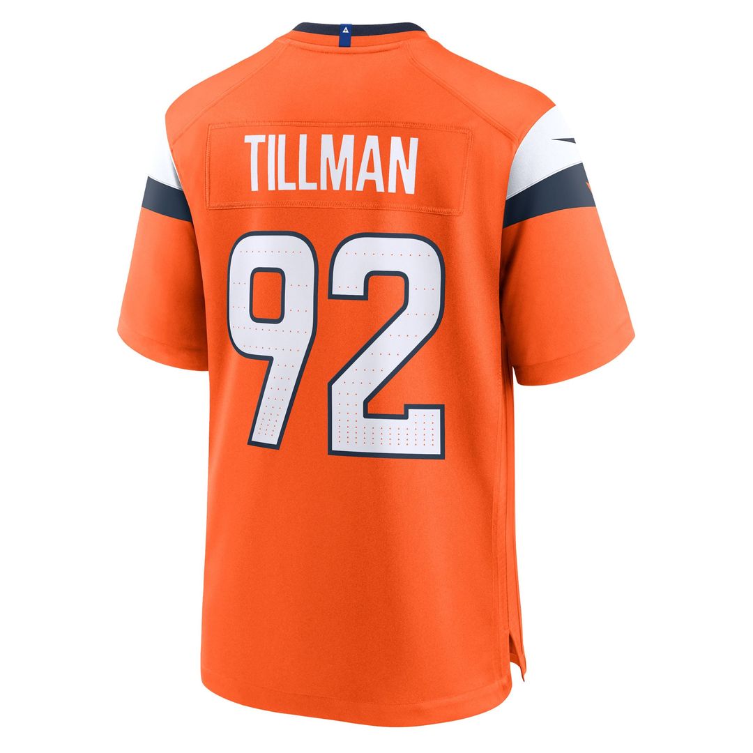 Denver Broncos Dondrea Tillman Nike Orange Team Game Jersey