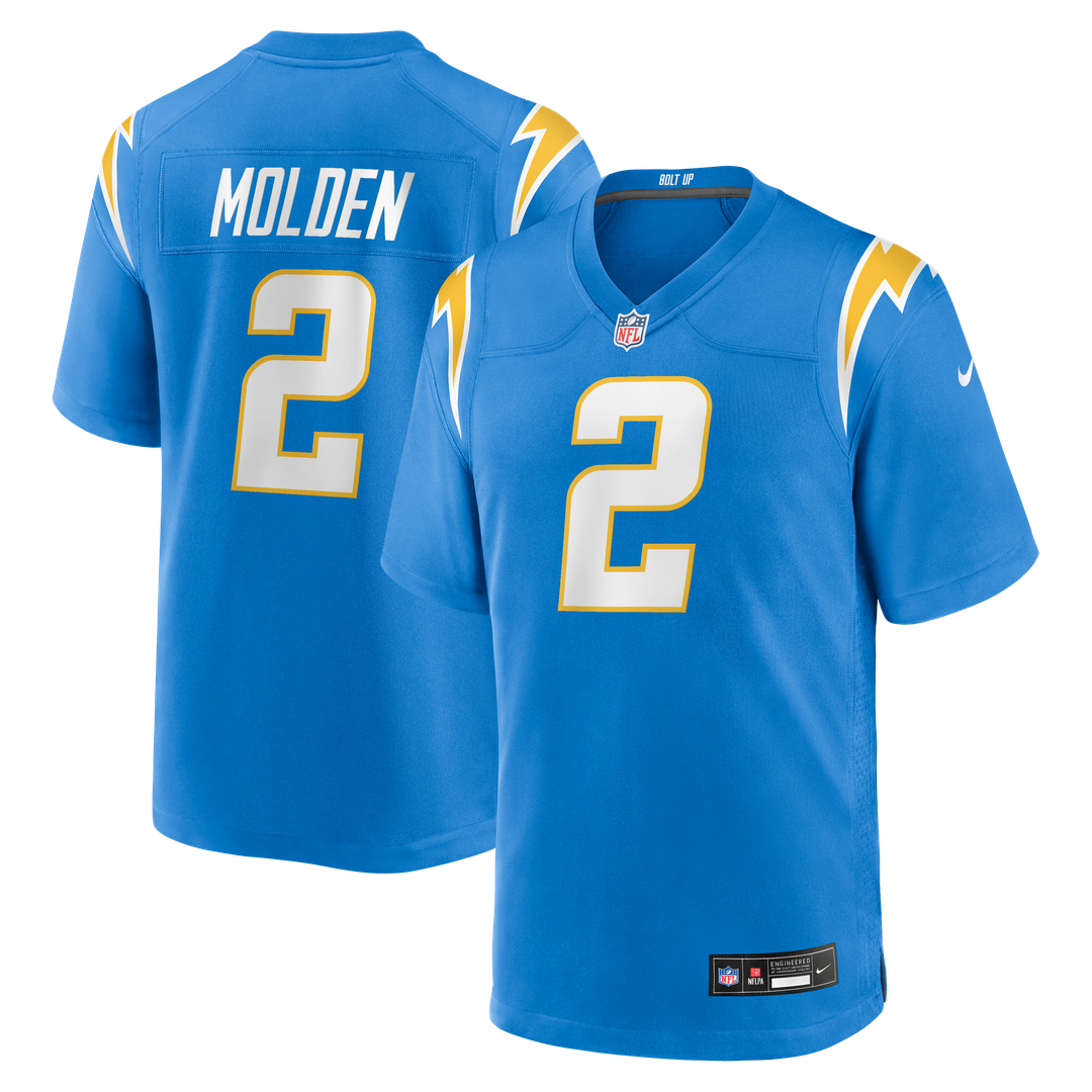 Los Angeles Chargers Elijah Molden Nike Powder Blue Team Game Jersey