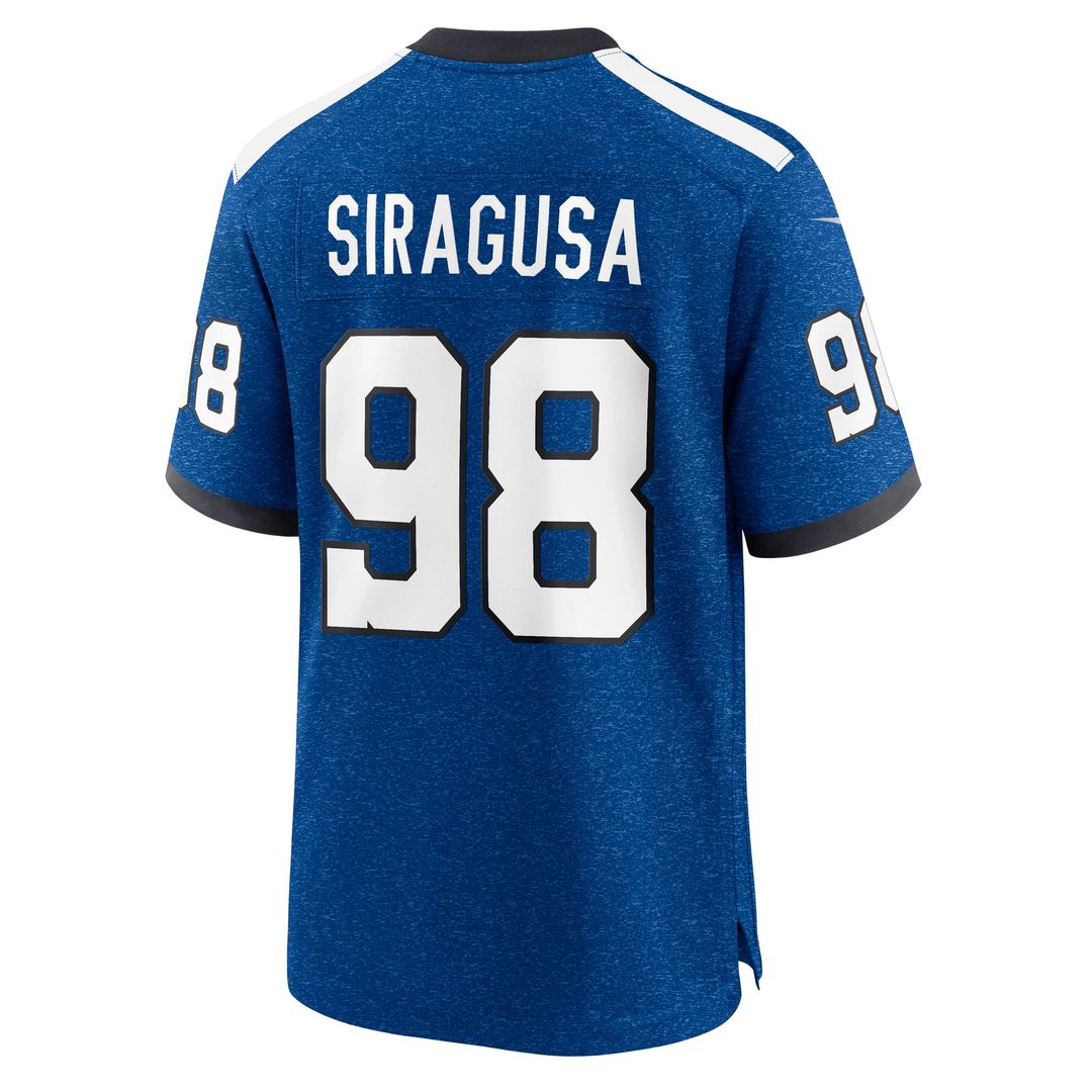 Indianapolis Colts Tony Siragusa Nike Royal Game Retired Player Jersey