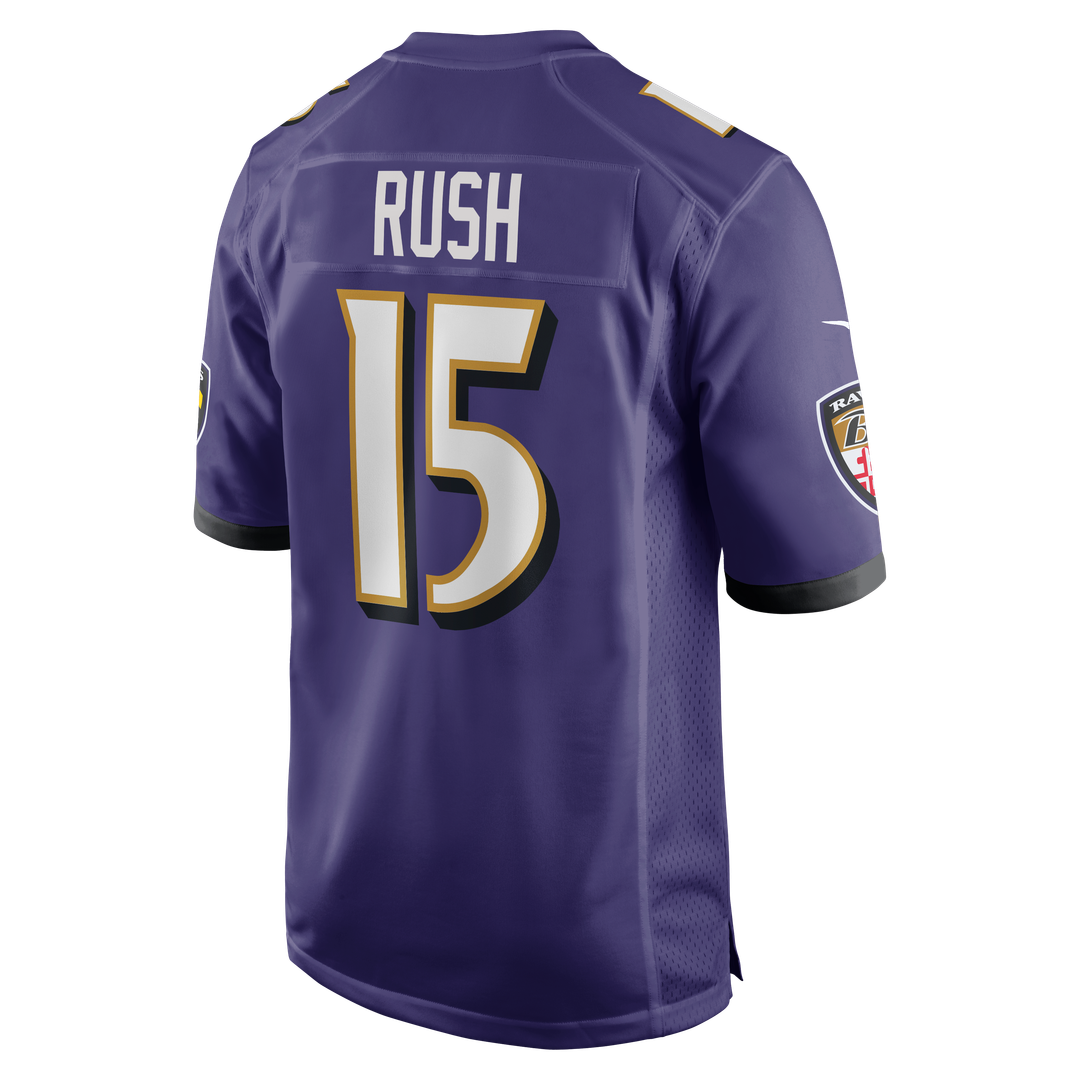 Baltimore Ravens Cooper Rush Nike Purple Team Game Jersey