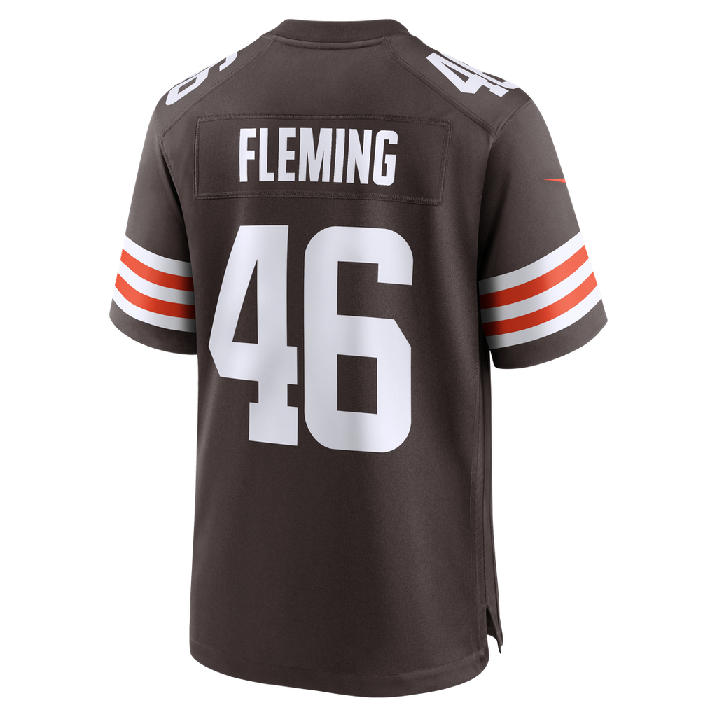 Cleveland Browns Don Fleming Nike Brown Retired Player Jersey