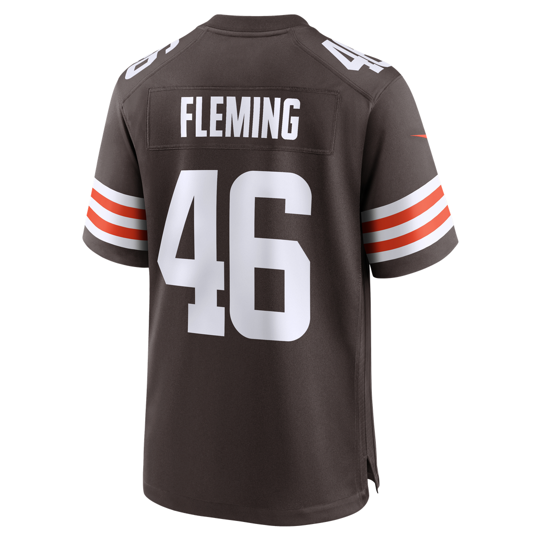 Cleveland Browns Don Fleming Nike Brown Retired Player Jersey