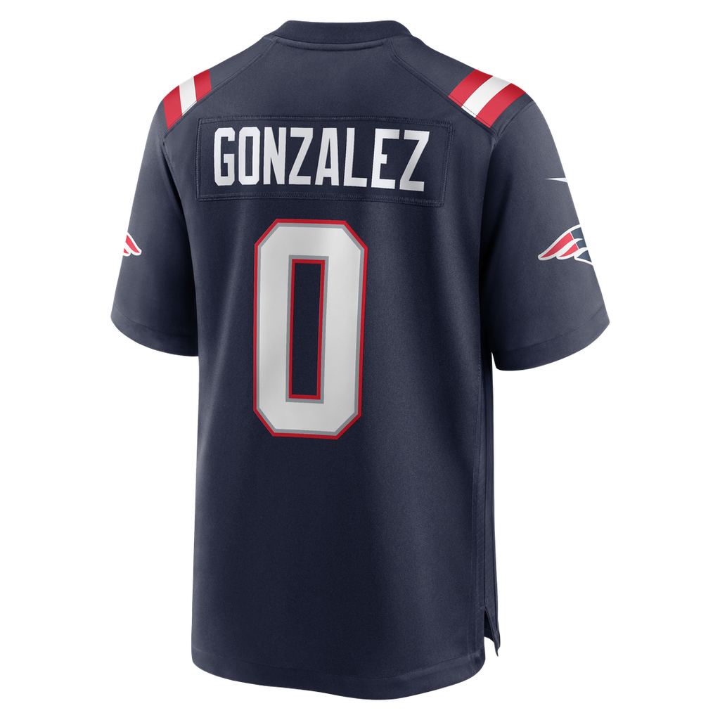 New England Patriots Christian Gonzalez Nike White Game Jersey