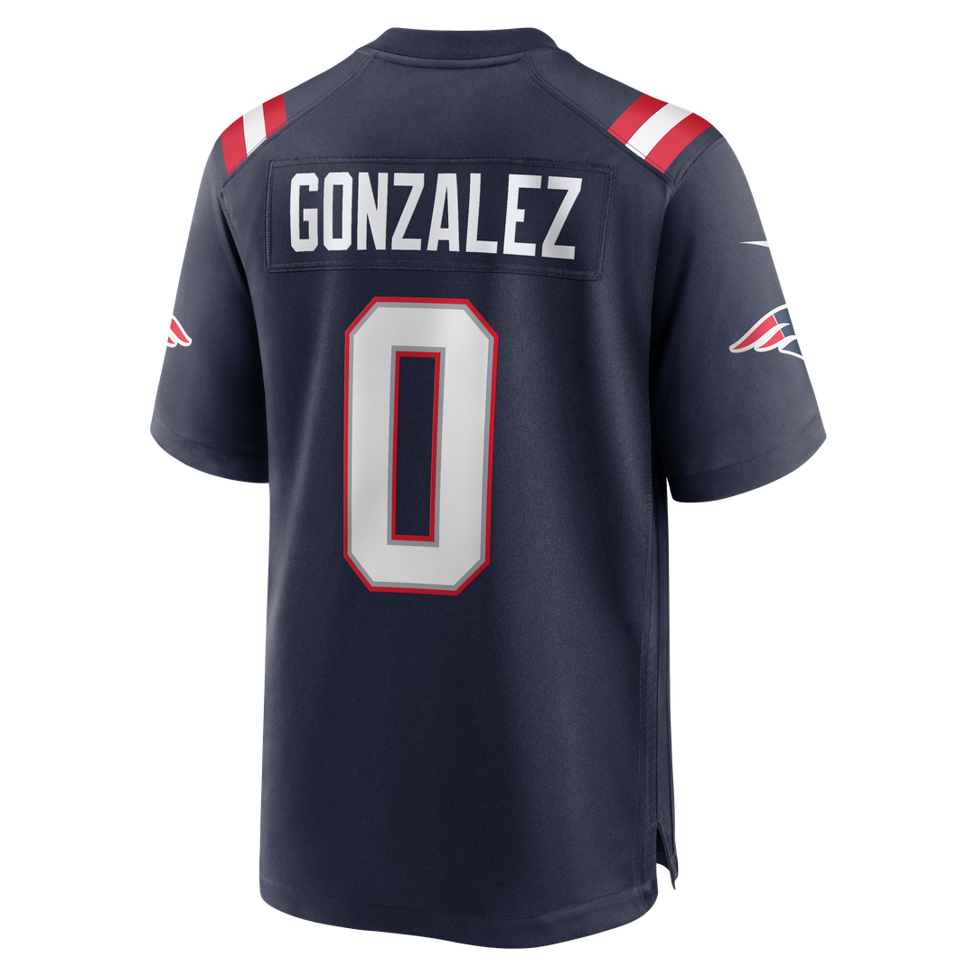New England Patriots Christian Gonzalez Nike White Game Jersey