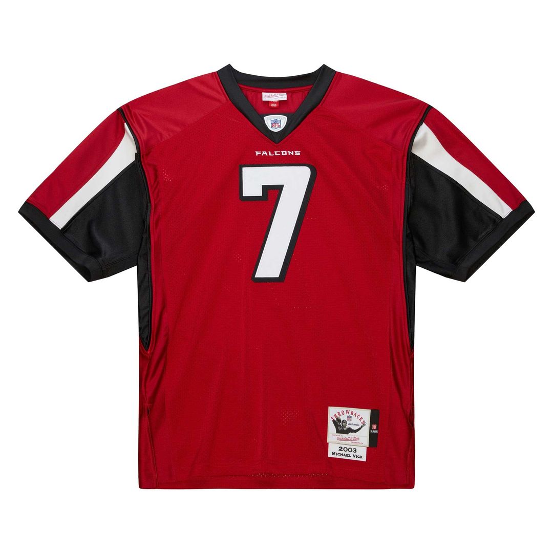 Atlanta Falcons 2003 Michael Vick Mitchell & Ness Red Authentic Throwback Retired Player Jersey
