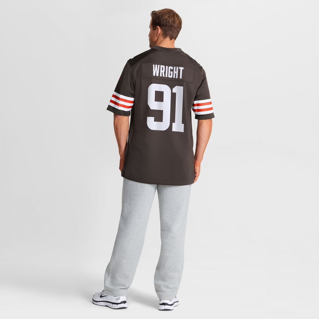 Cleveland Browns Alex Wright Nike Brown Team Game Jersey