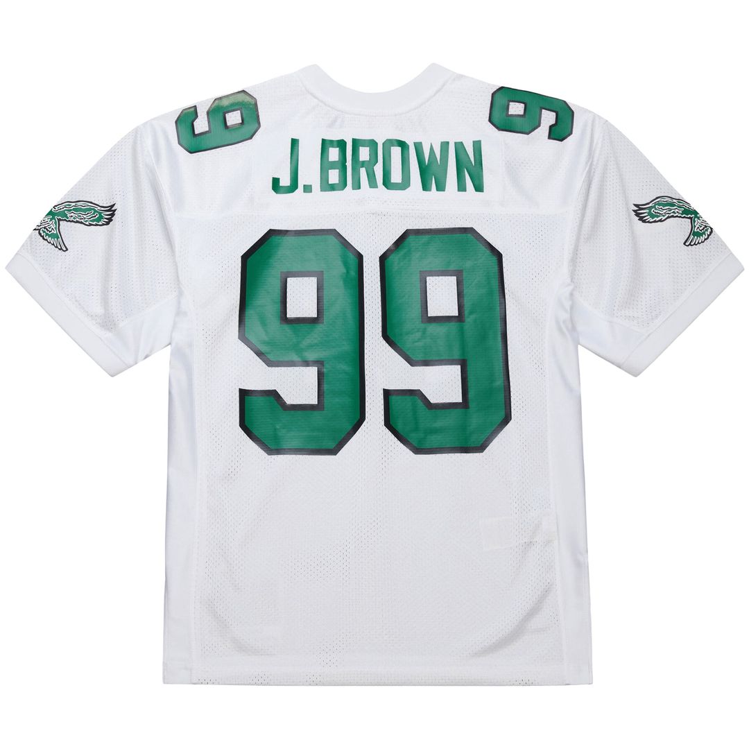 Philadelphia Eagles Jerome Brown Mitchell & Ness White 1991 Authentic Throwback Retired Player Jersey