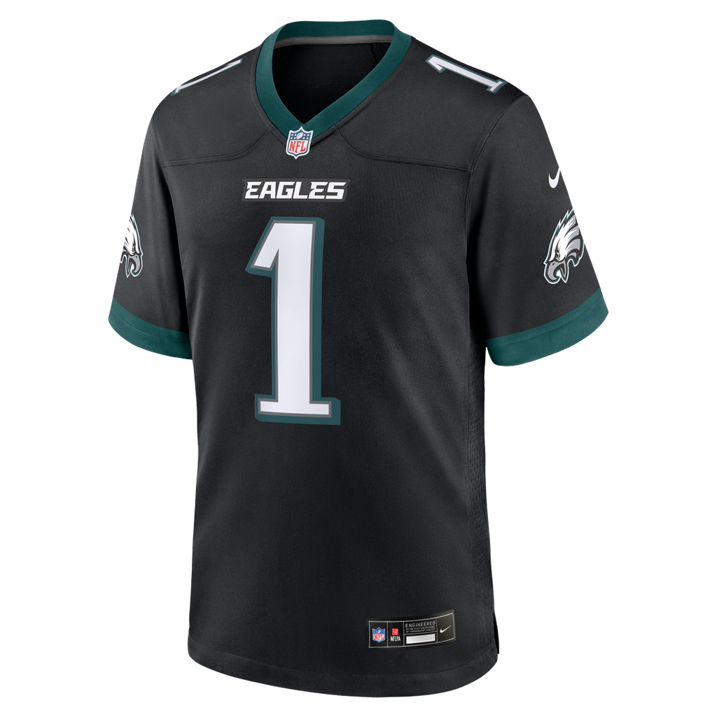 Philadelphia Eagles Jalen Hurts Nike Midnight Green Team Game Jersey