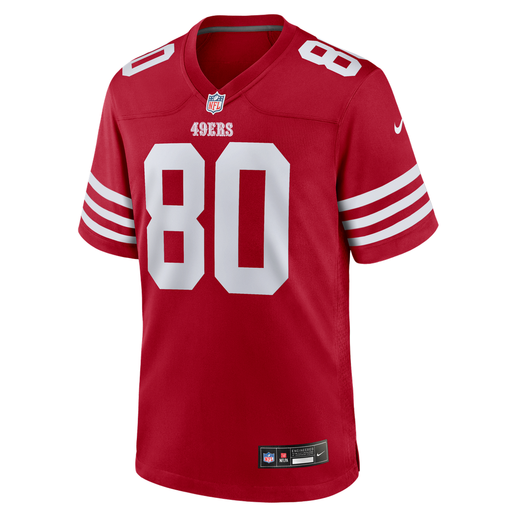 San Francisco 49ers Jerry Rice Nike Scarlet Retired Team Player Game Jersey