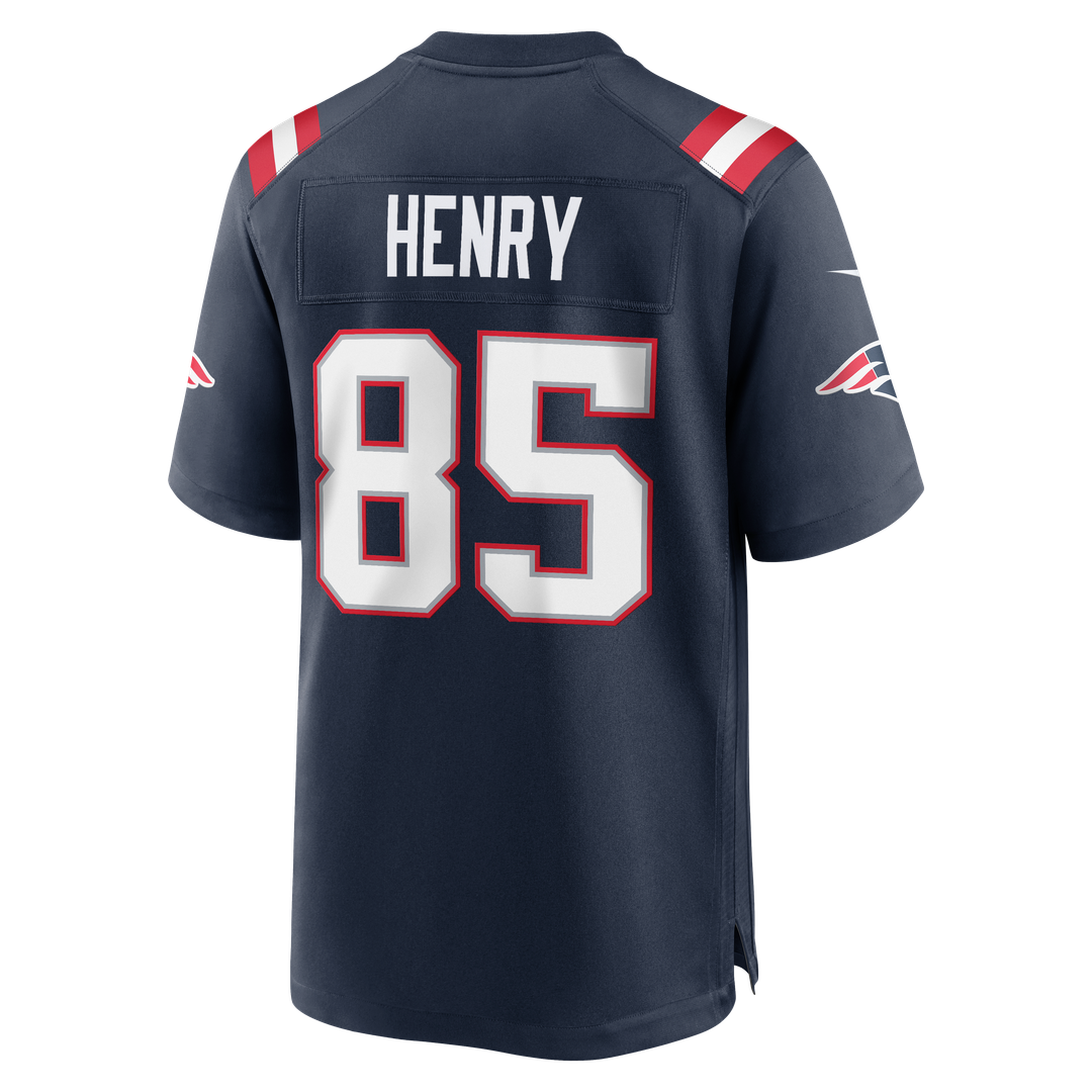 New England Patriots Hunter Henry Nike Navy Team Game Jersey