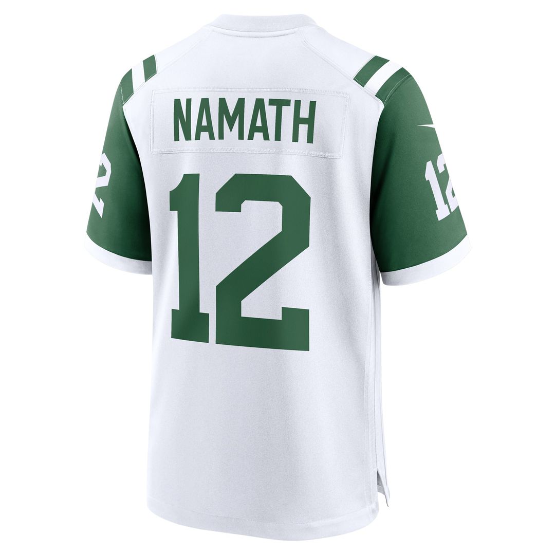New York Jets Joe Namath Nike White Classic Alternate Retired Player Game Jersey
