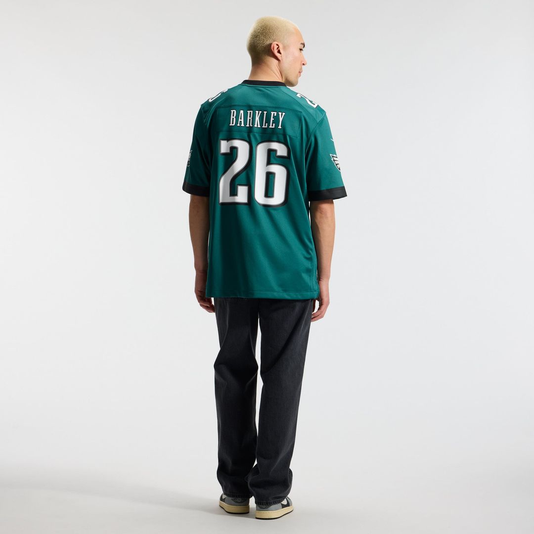 Philadelphia Eagles Saquon Barkley Nike Black Alternate Game Jersey