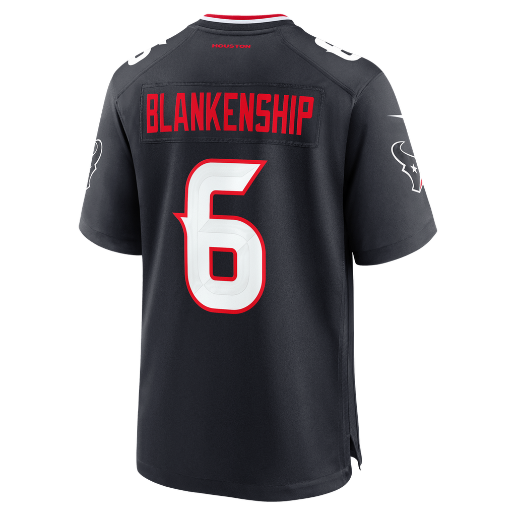 Houston Texans Reed Blankenship Nike Navy Team Game Jersey