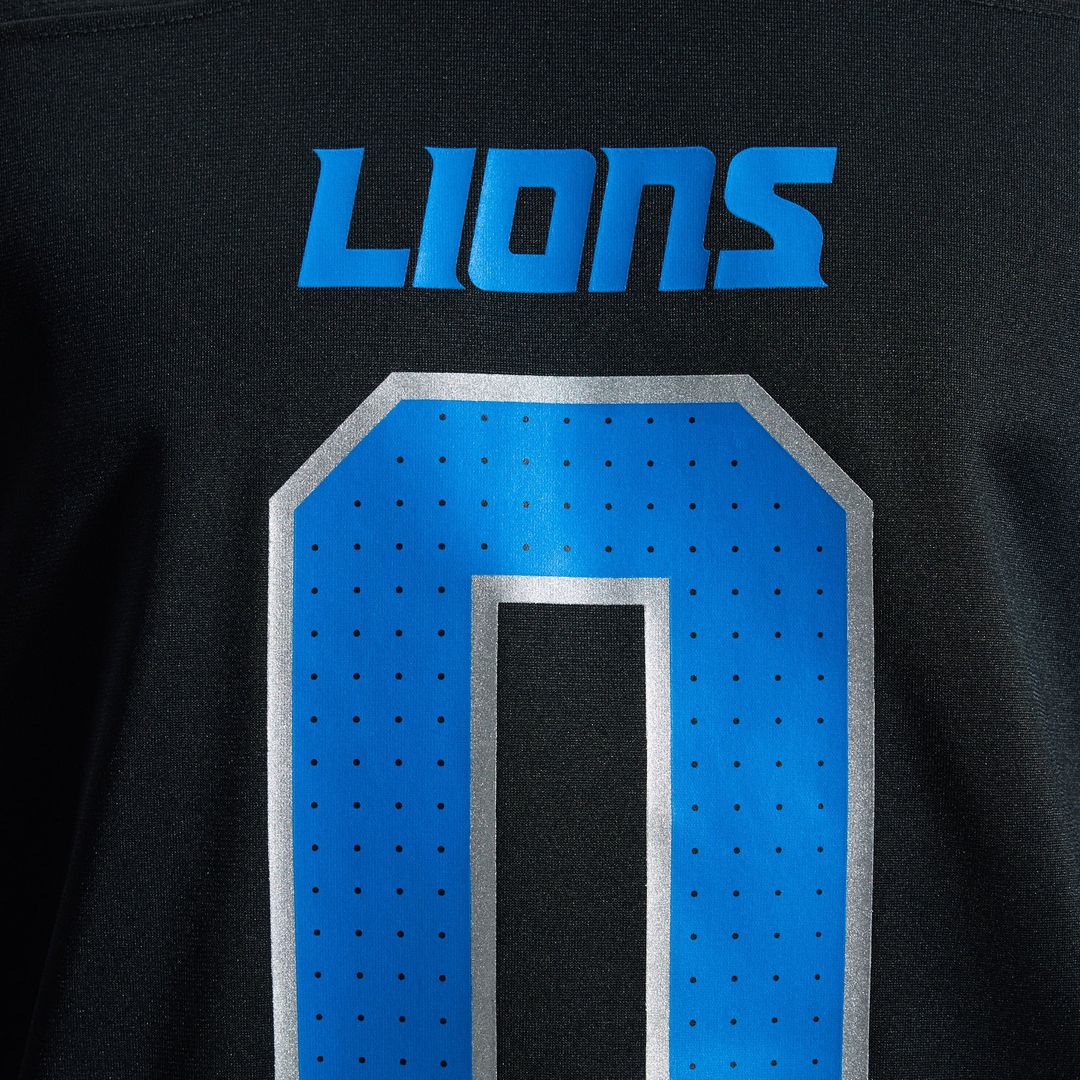 Detroit Lions Jahmyr Gibbs Nike Black 2nd Alternate Game Player Jersey