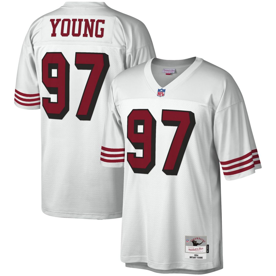 San Francisco 49ers Bryant Young Mitchell & Ness Scarlet Legacy Replica Jersey