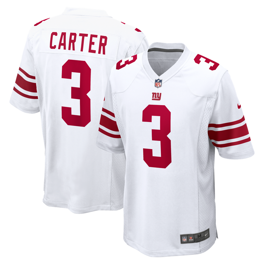 New York Giants Abdul Carter Nike White Game Jersey