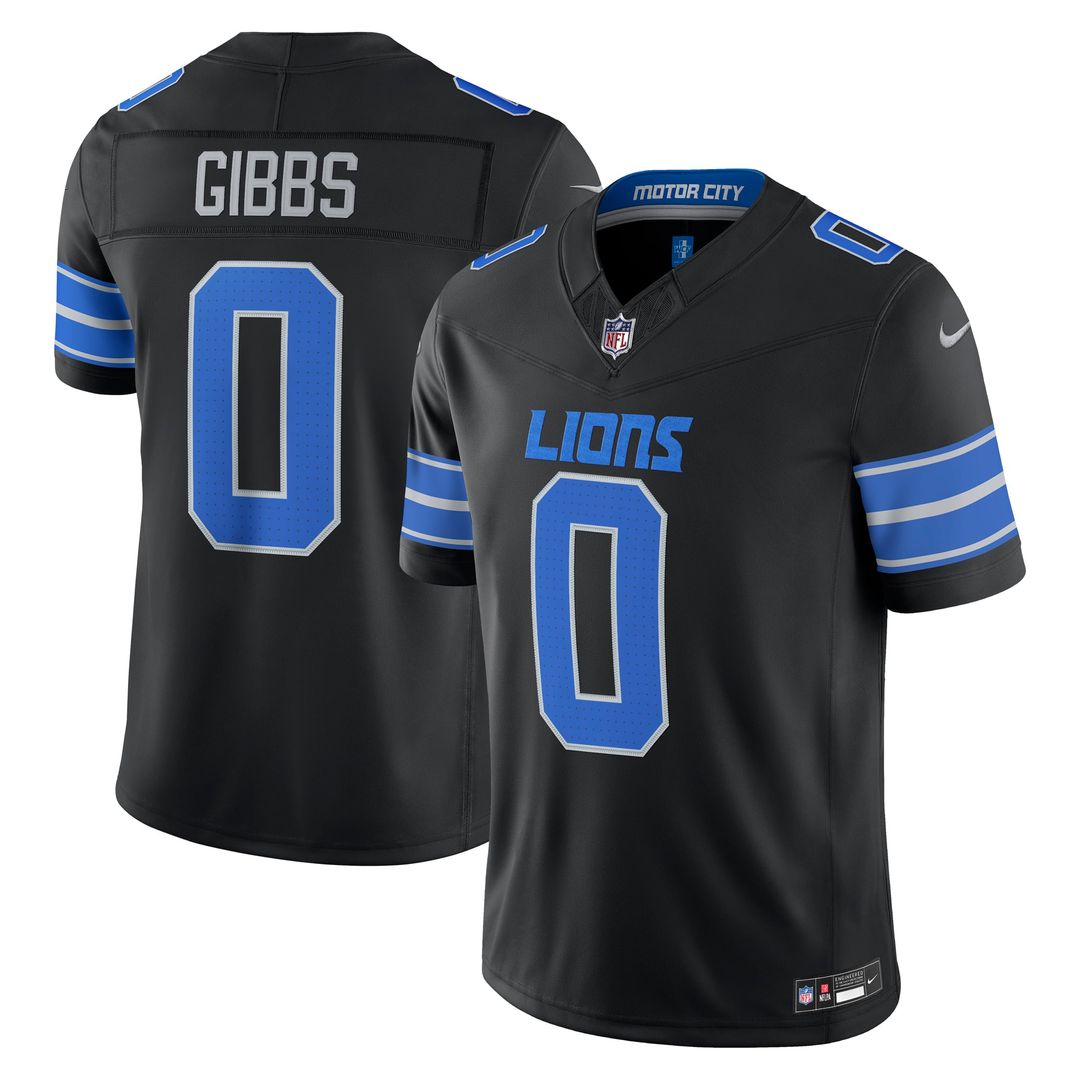 Detroit Lions Jahmyr Gibbs Nike Blue Team Vapor F.U.S.E. Stitched Limited Jersey