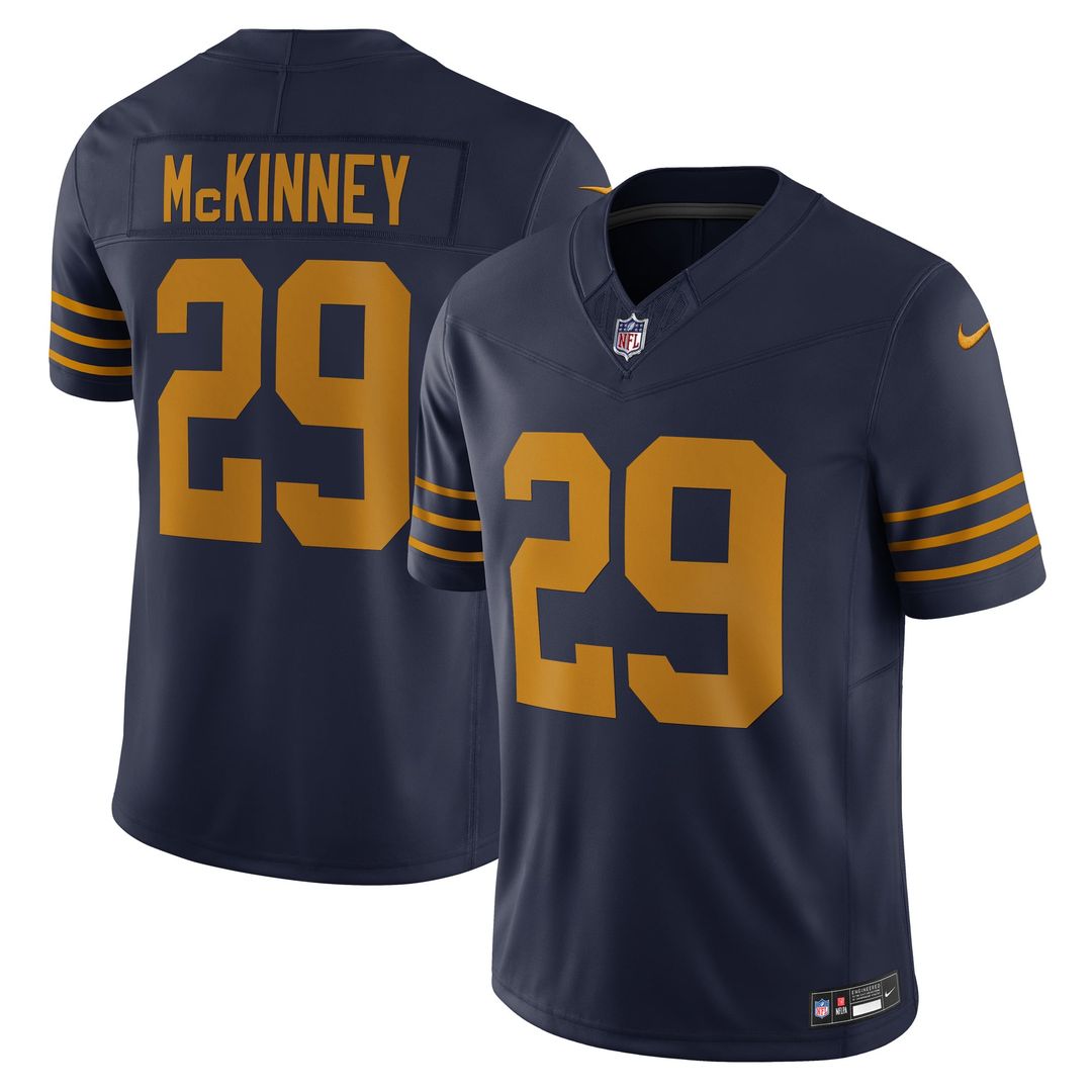 Green Bay Packers Xavier McKinney Nike Navy The 1923 Classic Vapor F.U.S.E. Limited Jersey