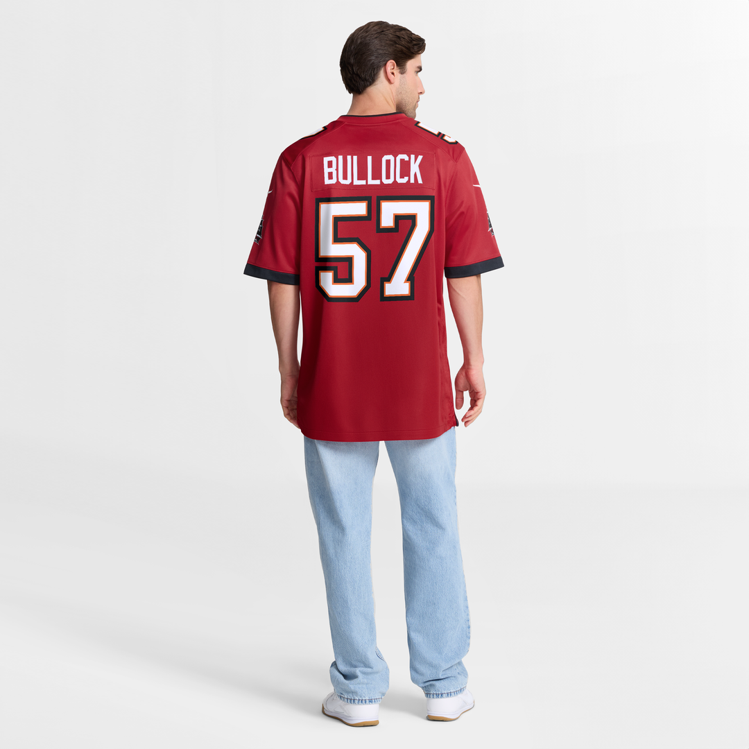Tampa Bay Buccaneers John Bullock Nike Red Team Game Jersey