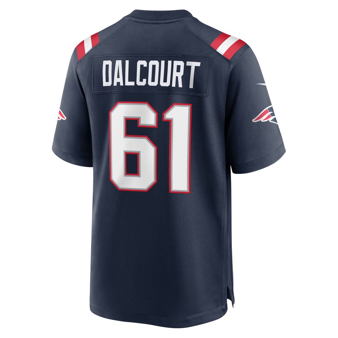 New England Patriots Darrian Dalcourt Nike Navy Team Game Jersey
