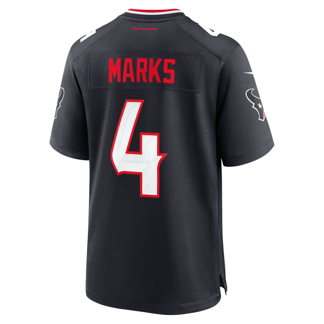 Houston Texans Woody Marks Nike Navy Team Game Jersey