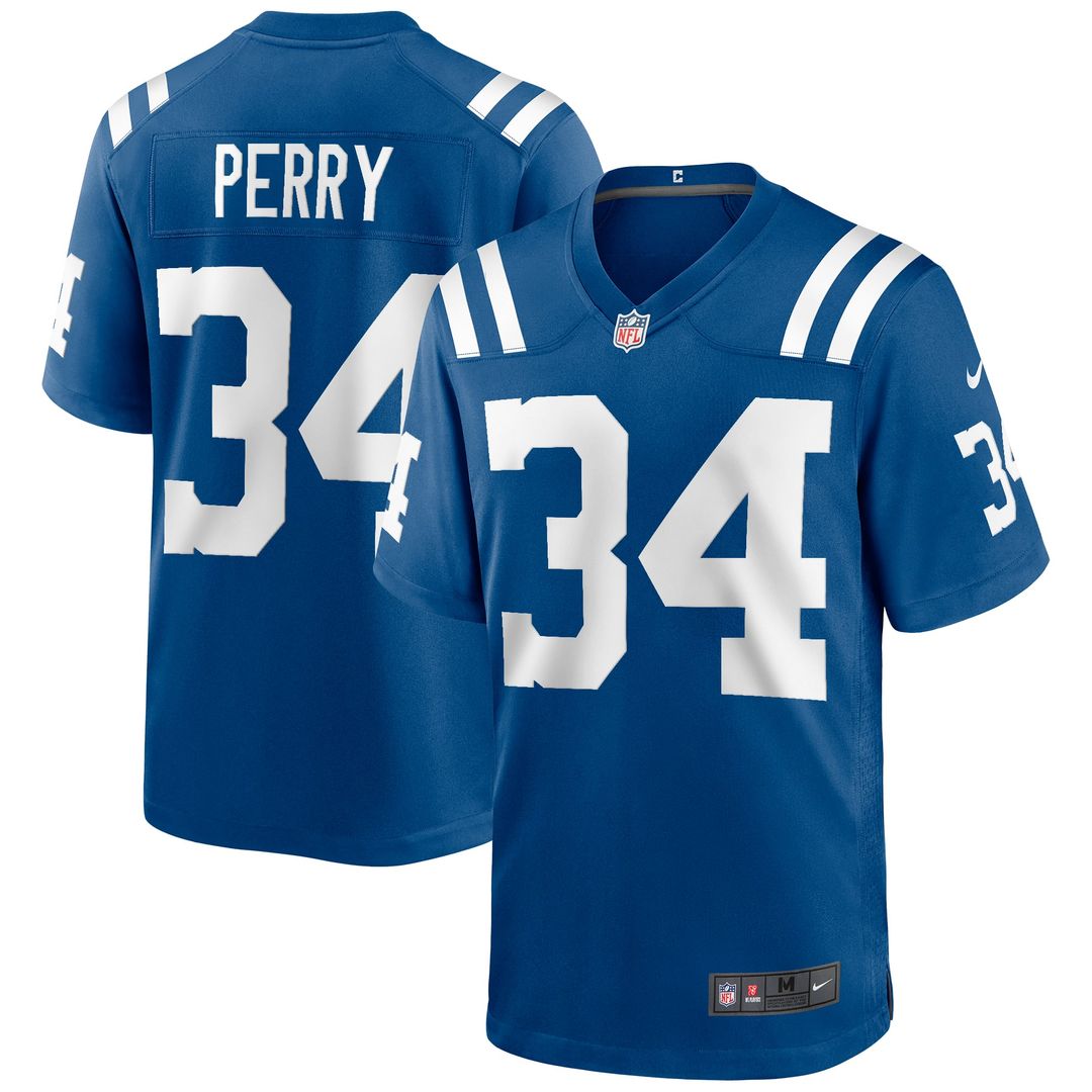 Indianapolis Colts Joe Perry Nike Royal Game Retired Player Jersey