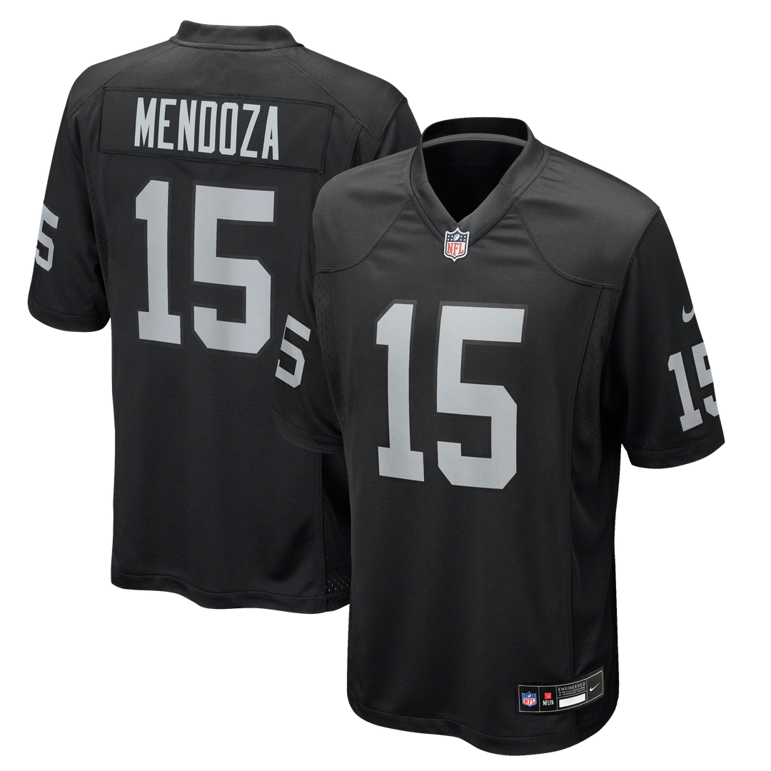 Las Vegas Raiders Fernando Mendoza Nike Black Team Game Jersey