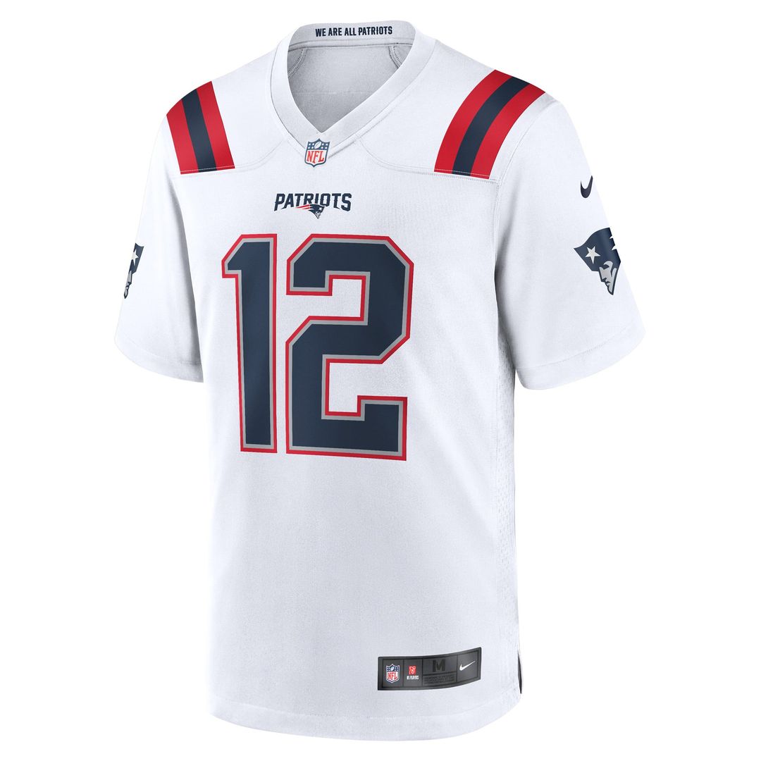 New England Patriots Tom Brady Nike White Retired Game Jersey