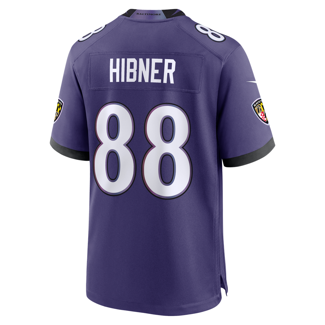 Baltimore Ravens Matthew Hibner Nike Purple Team Game Jersey