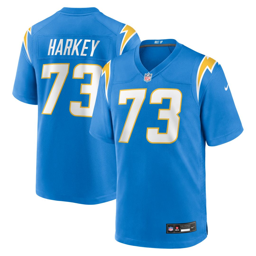 Los Angeles Chargers Alex Harkey Nike Powder Blue Team Game Jersey