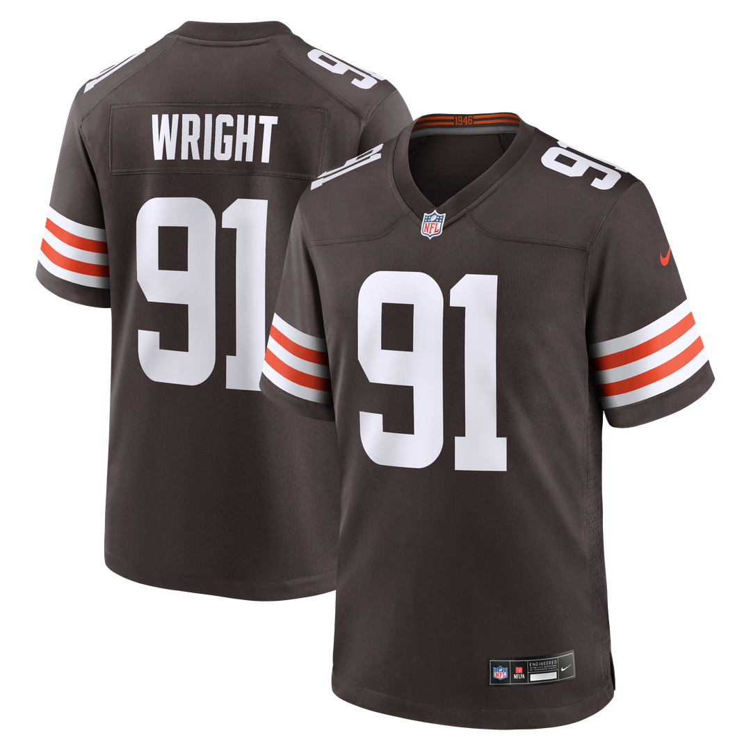 Cleveland Browns Alex Wright Nike Brown Team Game Jersey