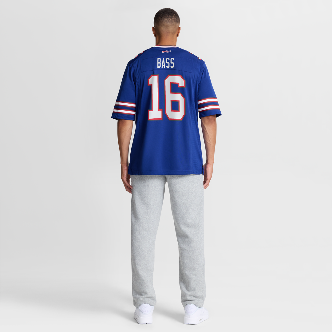 Buffalo Bills Tyler Bass Nike Royal Team Game Jersey