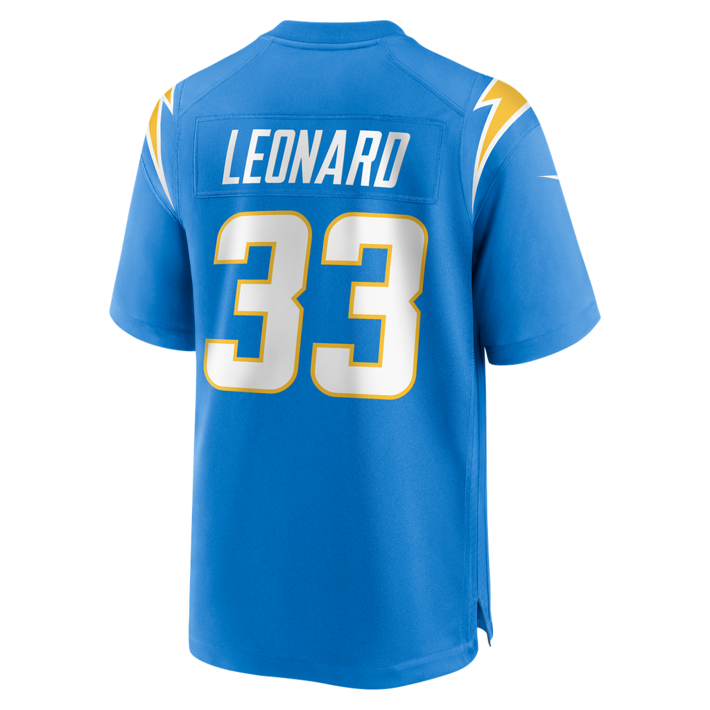 Los Angeles Chargers Deane Leonard Nike Powder Blue Game Player Jersey