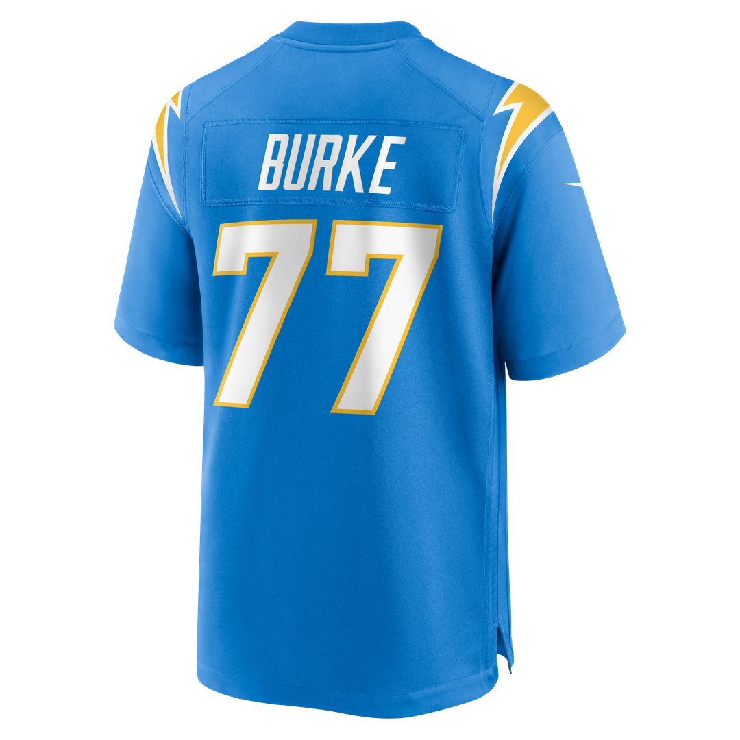 Los Angeles Chargers Travis Burke Nike Powder Blue Team Game Jersey