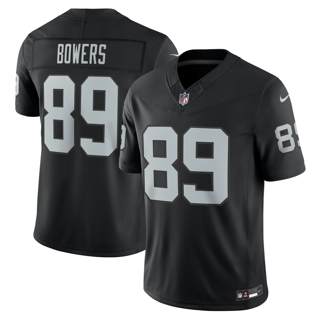 Las Vegas Raiders Brock Bowers Nike White Vapor F.U.S.E. Stitched Limited Jersey