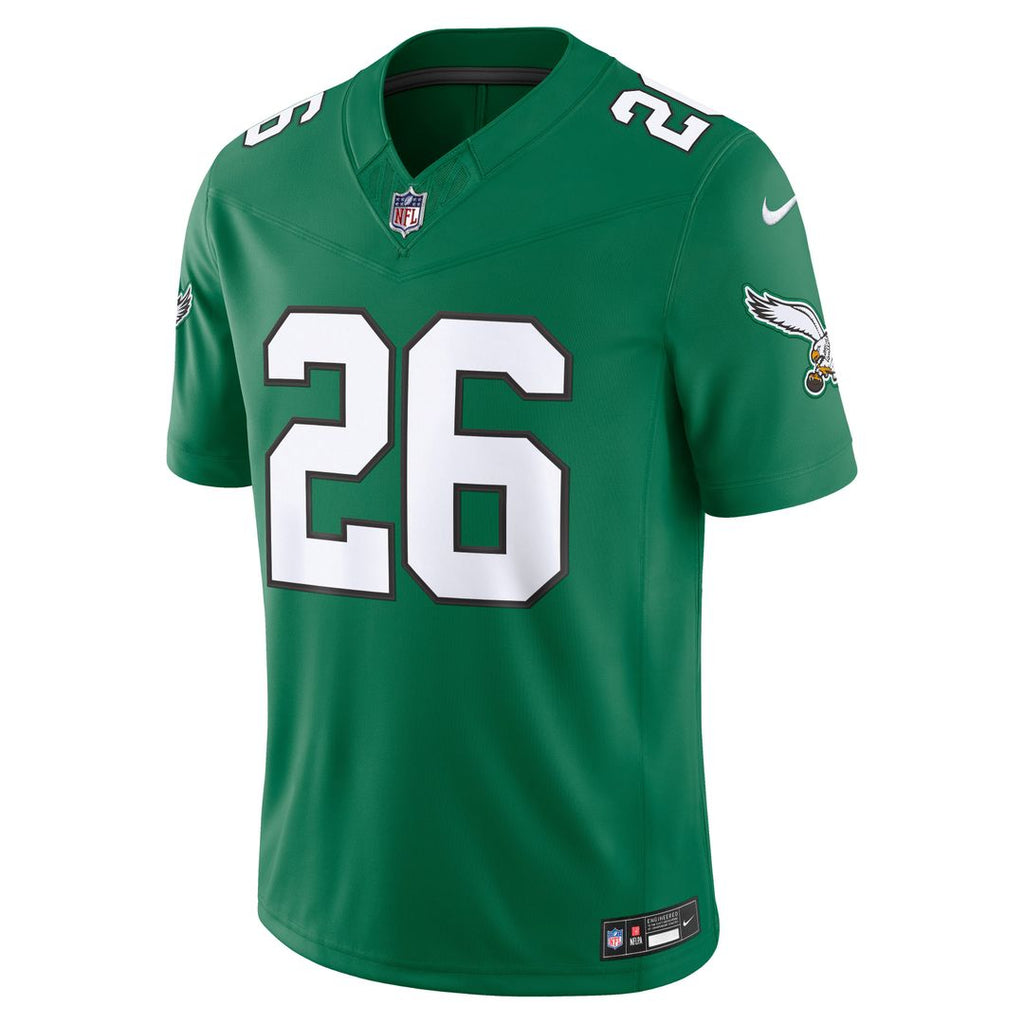 Philadelphia Eagles Saquon Barkley Nike Kelly Green Alternate Vapor F.U.S.E. Stitched Limited Jersey