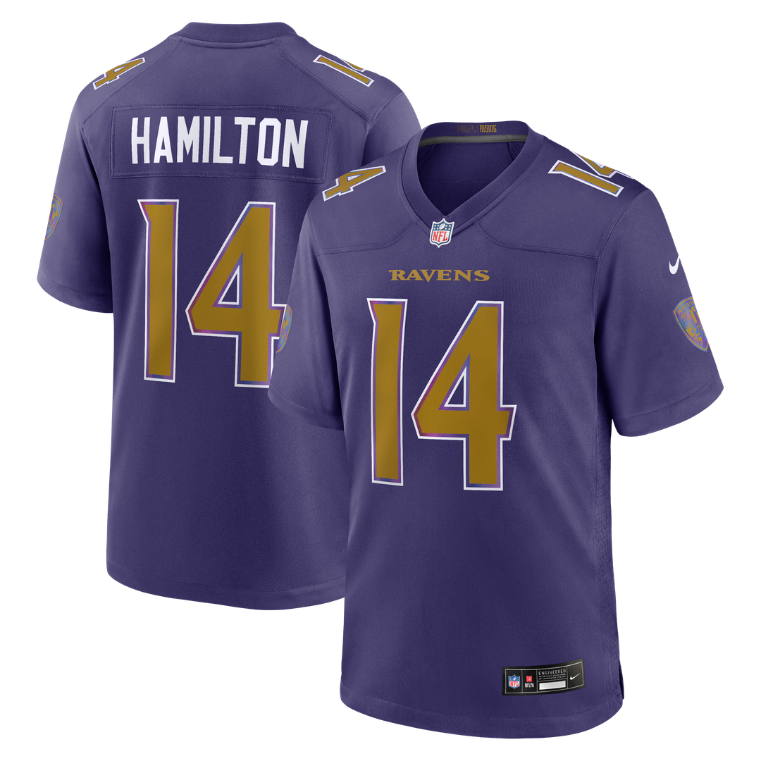 Baltimore Ravens Kyle Hamilton Nike Black Alternate Game Jersey