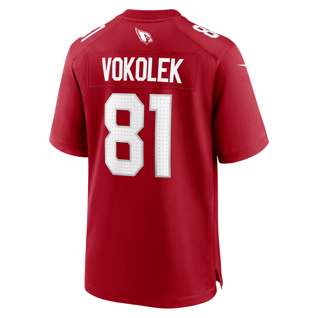 Arizona Cardinals Travis Vokolek Nike Cardinal Team Game Jersey