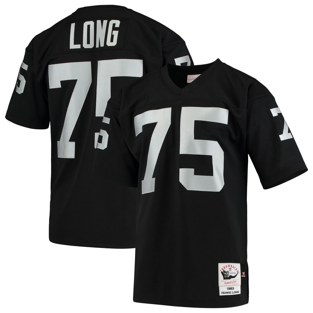 Las Vegas Raiders 1983 Howie Long Mitchell & Ness Black Authentic Throwback Retired Player Jersey
