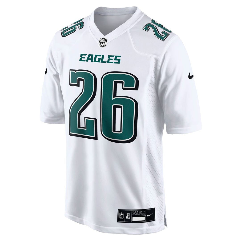 Philadelphia Eagles Saquon Barkley Nike Tundra White Fashion Game Jersey
